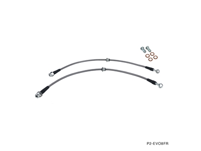 P2M MITSUBISHI EVO 8 FRONT BRAKE LINES