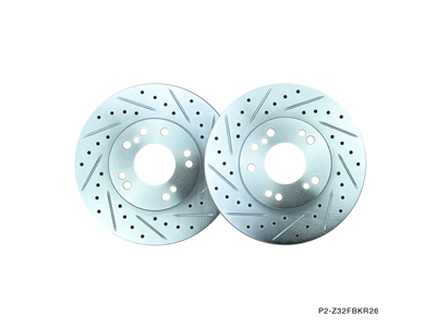 P2M NISSAN Z32 (26MM) FRONT BRAKE ROTORS